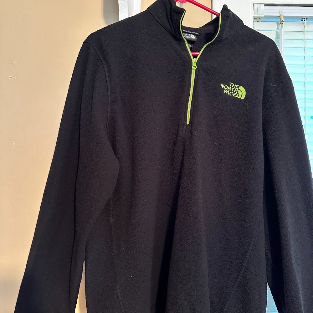 North Face quarter zip fleece-men's large